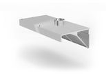 Hendi Coperchio Per Estrattore A Parete, Angolare, Profi Line, Con Illuminazione Led, 1200X700X(H)450Mm