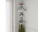 Decortie Sablor Scaffale Angolare Moderno Bianco Antico , 30 X 30 X 86 Cm