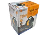 Solight Cavo Di Prolunga Arancione A Tamburo 20M, 4 Prese, 230V, 1,5Mm2 PB09
