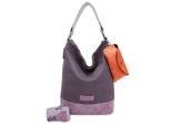 Fritzi Aus PreußEn Borsa A Tracolla Canvas Izzy07 Olga Hobo Bag Plumy Porpora