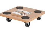 Piattaforma Kreator 290X290 Mm 200Kg Con Ruote Beige Beige Taglia Unica