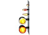 Kellermann Atto Df Mini Indicatore Di Direzione A Led Con Luce Posteriore E Freno Integrata, Nero