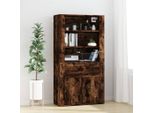 Vidaxl Credenza In Legno Di Quercia Fumé
