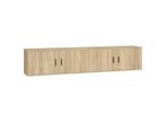 Pensili Tv 2 Pezzi Rovere Sonoma 100X34,5X40 Cm