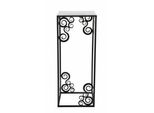 Howhomely Sgabello Per Fiori In Metallo Nero 60 Cm - Portafiori Con Decorazioni