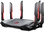 Msi Radix AXE6600 Wifi 6E TRI-BAND Wlan Router Gigabit Ethernet Dual-Band (2,4 Ghz/5 Ghz) Nero, Rosso