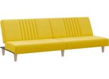 Vidaxl Divano Letto In Tessuto Giallo Chiaro