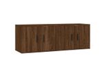 Pensili Tv 2 Pz. Aspetto Rovere Marrone 57X34,5X40 Cm