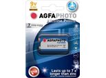 Agfaphoto Power Batteria Alcalina 9V, Blister 1 Pz