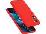 Cadorabo Custodia Protettiva Per Motorola Edge 30 Custodia In Rosso Per Telefono Cellulare Custodia Cover Tpu Etui