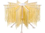 Essiccatoio Per Pasta Penelife Con 10 Bracci Estensibili - Stendipasta Pieghevole Per Essiccare La Pasta - Essiccatoio Per Pasta In Plastica - Stendipasta Per Appendere 2 Kg Di Pasta, Bianco