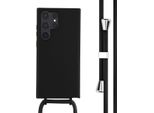Custodia Samsung Galaxy S23 Ultra - Silicone - Imoshion Custodia Morbida/Manicotto Con Cinturino/Copertura Posteriore - Nero