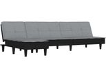 Vidaxl Divano Letto A L In Tessuto Grigio Chiaro 255X140X70 Cm