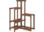 Vidaxl Portafiori 62,5X61,5X101,5 Cm In Legno Massiccio Di Abete