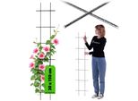 Traliccio Per Piante Rampicanti Kadax "Russi"", Ausilio Per Piante Rampicanti, Traliccio Per Giardino, Nero, 30 Cm"
