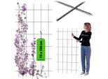 Traliccio Per Piante Rampicanti Kadax "Russi"", Ausilio Per Piante Rampicanti, Traliccio Per Giardino, Nero, 75 Cm"
