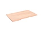 Vidaxl Mensola A Muro 80X50X2 Cm In Legno Massiccio Di Rovere Non Trattato
