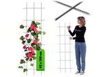 Traliccio Per Piante Rampicanti Kadax "Russi"", Ausilio Per Piante Rampicanti, Traliccio Per Giardino, Nero, 45 Cm"