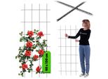 Traliccio Per Piante Rampicanti Kadax "Russi"", Ausilio Per Piante Rampicanti, Traliccio Per Giardino, Nero, 60 Cm"