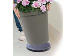 Eda Plastiques 10940 G.Ard SX4 Supporto Per Vaso Da Fiori, 30 Cm Grigio Scuro