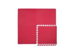 Merco Tappetino Fitness A Puzzle Colorato Rosso Confezione Da 4