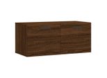 Vidaxl Armadio A Muro Marrone Effetto Rovere 80X36,5X35 Cm Materiale A Base Di Legno
