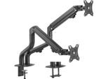 Gembird MA-DA2-02 Adjustable Desk 2-Display Mounting Arm (Tilting). 17"-32"". Up To 8 Kg"