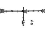 Gembird MA-D3-01 Adjustable Desk 3-Display Mounting Arm (Rotate Tilt Swivel) 17”-27” Up To 7 Kg