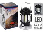Lanterna Da Campeggio Con Lampadina Led 10 X 16 Cm In Metallo Nero KO-CX7000070