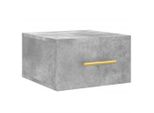 Vidaxl Comodino A Parete Grigio Cemento 35X35X20 Cm