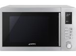 Smeg MOE25X Forno A Microonde Superficie Piana Microonde Con Grill 25 L 900 W Acciaio Inossidabile