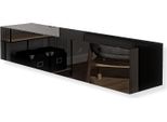 Hajduk Furniture Mobile Tv Sospeso Nero Lucido 180 Cm (2X90) Supporto Tv Parete Attrezzata Moderna Credenza Soggiorno Camera Ingresso