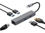 Hub Usb Coolbox Hub Minidock4 USB-C Gris
