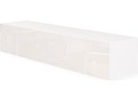 Hajduk Furniture Mobile Tv Sospeso Bianco Lucido 180 Cm (2X90) Supporto Tv Parete Attrezzata Moderna Credenza Soggiorno Camera Ingresso