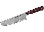 Coltello Samura-Kaiju Nakiri, Acciaio Aus-8, 16,7 Cm, Argento/Marrone