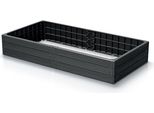 Prosperplast Letto Sopraelevato 1492X756X250 Mm, Antracite Base Legno IBWR-S433