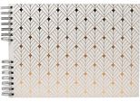 Exacompta Album Fotografico NéO DéCo Bianco Rilegatura A Spirale 50 Pagine Nere 32X22 Cm