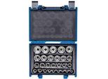 Set Di Bussole Corte King Tony 1/2" 6 Angoli. Valigetta 27Sto"