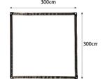 Telone Trasparente, Impermeabile, Di Varie Dimensioni, Telone Con Occhielli Per Il Giardino, Antigelo, Antipioggia, Pe - 300 × 300 Cm