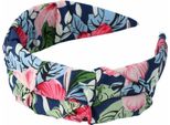 Inca Diadema Tela Floral Con Fondo Azul 1 U