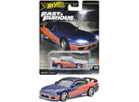 Hot Wheels HNW46-HYP73 Nissan Silvia (S15) Blu/Arancio Fast & Furious 1/5 In Scala 1:64 Ca