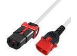 Cavo Di Alimentazione Act C13 - C14 Dual Iec Lock Bianco 1 M, 1 M, Accoppiatore C13, Accoppiatore C14, 250 V, 10 A
