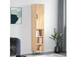 Vidaxl Credenza Sonoma-Quercia 34,5X34X180 Cm Materiale A Base Di Legno