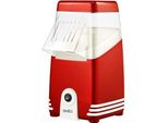 Macchina Per Popcorn 1200W Bianca/Rossa Simeo Fmp350