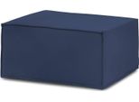 Talamo Italia Pouf Avolasca 70X80X43H Cm Blu, Sfoderabile Blu Italy
