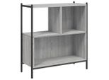 Libreria Grigia Sonoma 72X28X77,5 Cm In Materiale Ligneo