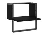 Vidaxl Mensola A Muro Con Barra Nera 30X25X30 Cm