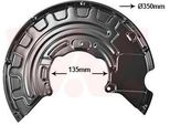 Van Wezel Parafango Disco Freno Per Vw Golf V Hatchback (1K1) Anteriore Destro 0332372 Piastra Di Ancoraggio
