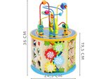 Abilità Motorie Cubo Attività Cubo Perline Labirinto Giocattolo In Legno Gioco Di Chiodini Gioco Di Rotazione Per Bambini 22429