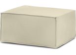 Talamo Italia Pouf Avolasca 70X80X43H Cm Beige, Sfoderabile Beige Italy
